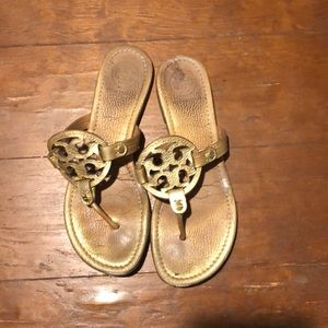 Tory Burch Gold Sandals - Size 8